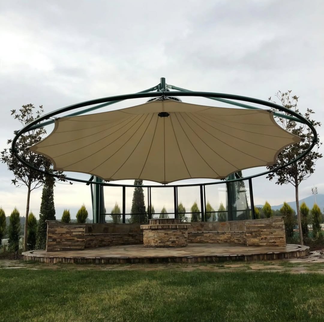 أفضل تركيب مظلات شد إنشائي في حي الياسمين والبن بالرياض 